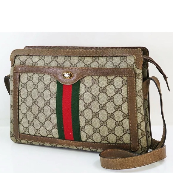 Gucci Handbags - Authenticated Gucci Vintage Ophidia Web Sherry Shoulder Bag Tote Purse
